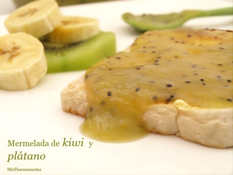 Mermelada de kiwi y plátano