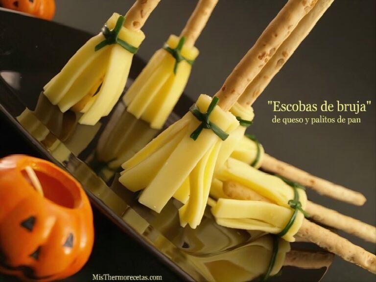 Halloween: "Escobas de bruja" de queso y pan 1 Halloween: “Escobas de bruja” de queso y pan