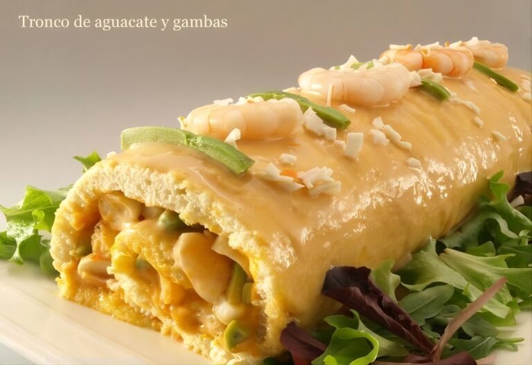 Tronco de aguacate y gambas 7 Tronco de aguacate y gambas