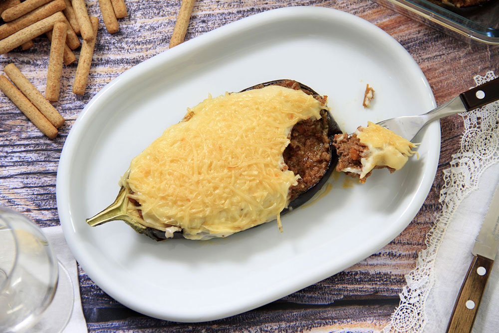 Berenjenas rellenas de carne
