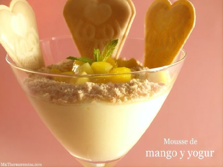 Mousse de mango y yogur