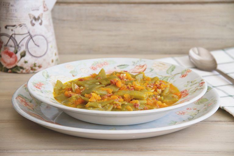 Potaje de zanahorias y judías verdes con jamón 10 Potaje de zanahorias y judías verdes con jamón