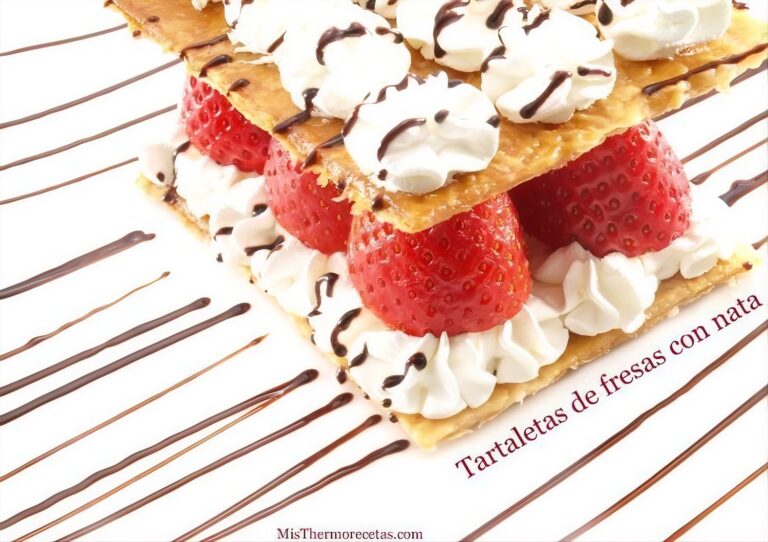 Tartaletas de fresas con nata