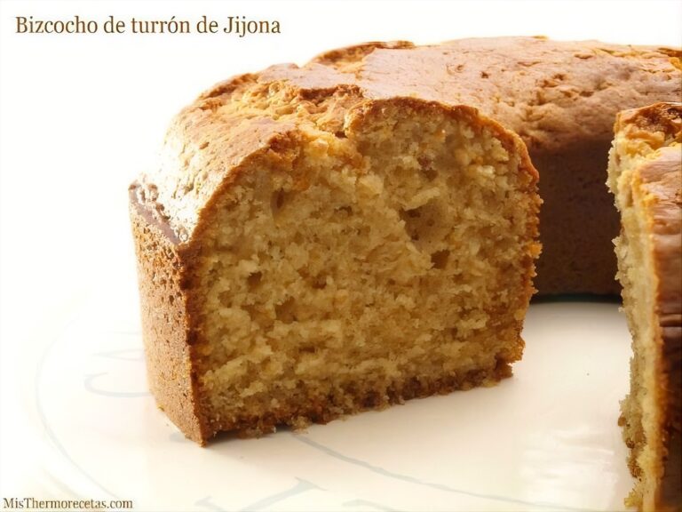 Bizcocho de turrón de Jijona