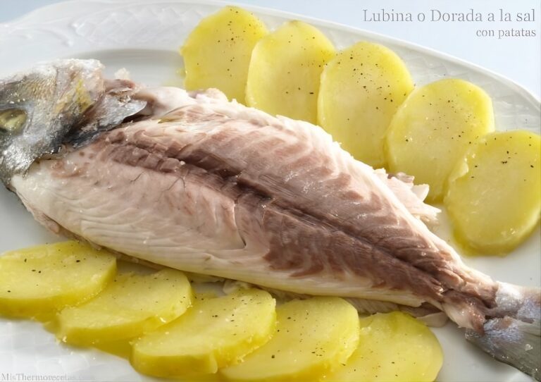 Lubina o Dorada a la sal, con patatas 7 Lubina o Dorada a la sal, con patatas