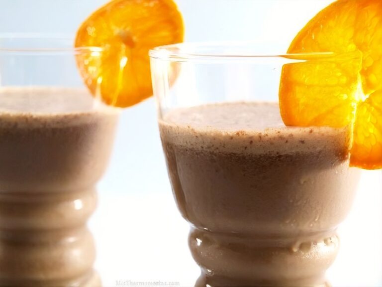 Batido de chocolate y naranja