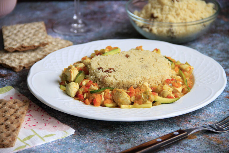 Cuscús con pollo y verduras, al curry 7 Cuscús con pollo y verduras, al curry