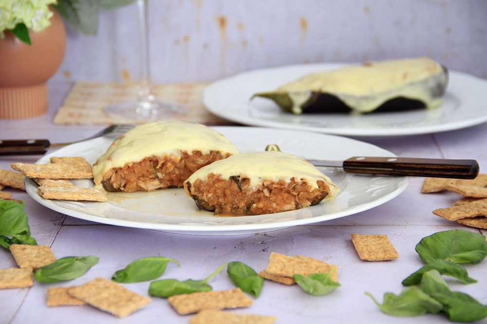 Berenjenas rellenas de atún