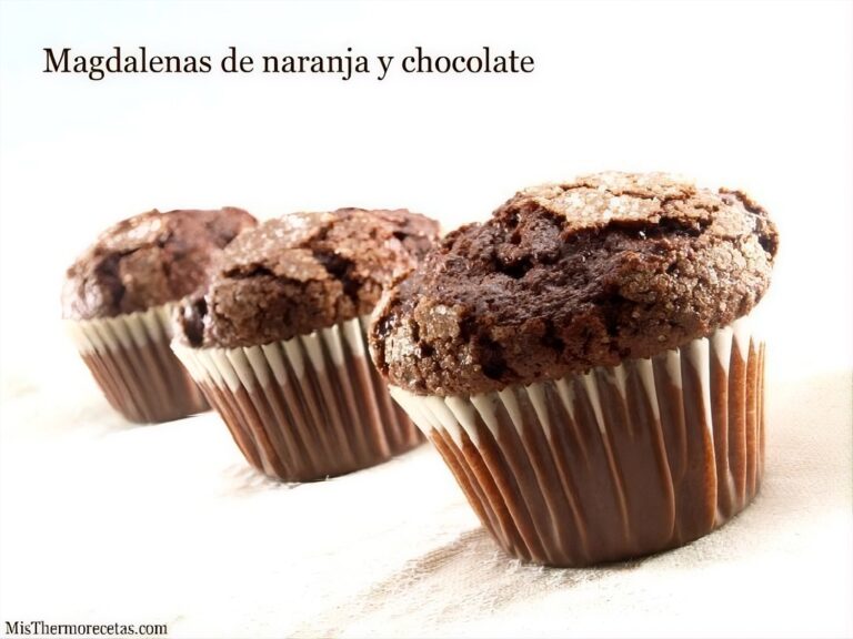 Magdalenas de naranja y chocolate 5 Magdalenas de naranja y chocolate