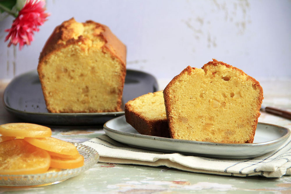 Cake de naranja confitada y almendra