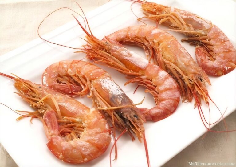 Gambas o gambón a la sal