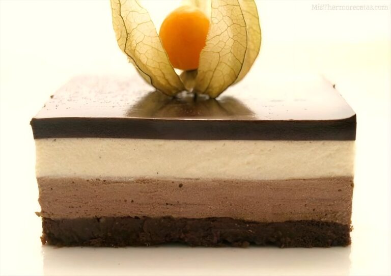 Tarta de mousse de chocolate y crema de vainilla 8 Tarta de mousse de chocolate y crema de vainilla