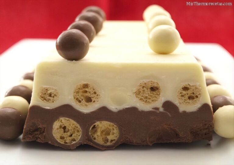Turrón dos chocolates con Maltesers 9 Turrón dos chocolates con Maltesers