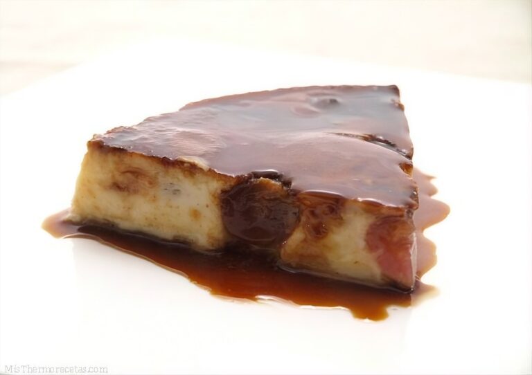 Flan de queso con uvas