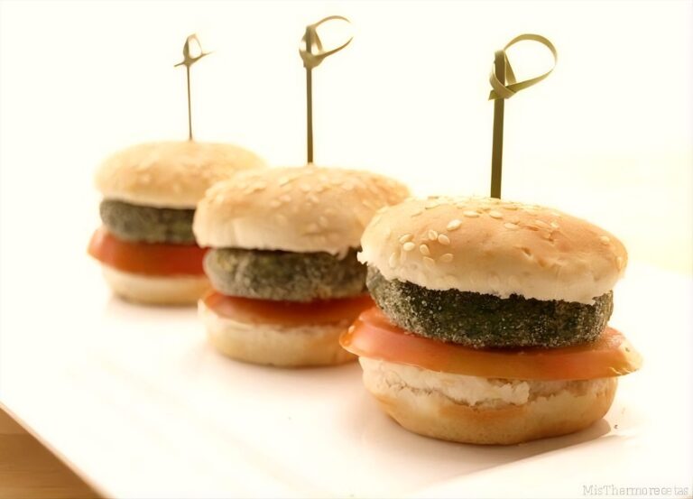 Hamburguesas de salmón y espinacas 4 Hamburguesas de salmón y espinacas