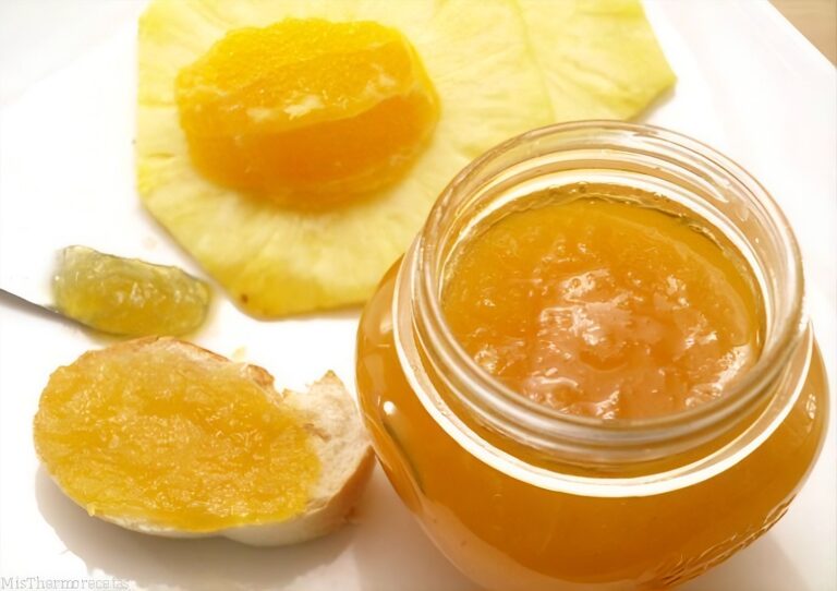 Mermelada de piña y naranja