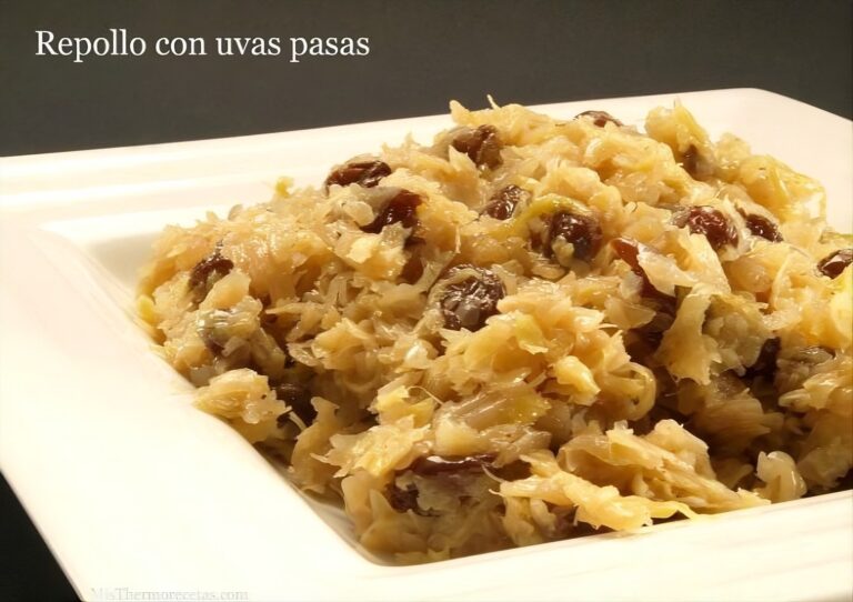 Repollo con uvas pasas 3 Repollo con uvas pasas