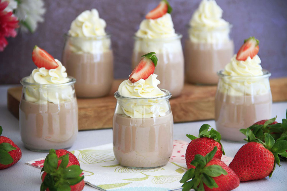 Copa de fresas con nata - Dalky de fresa