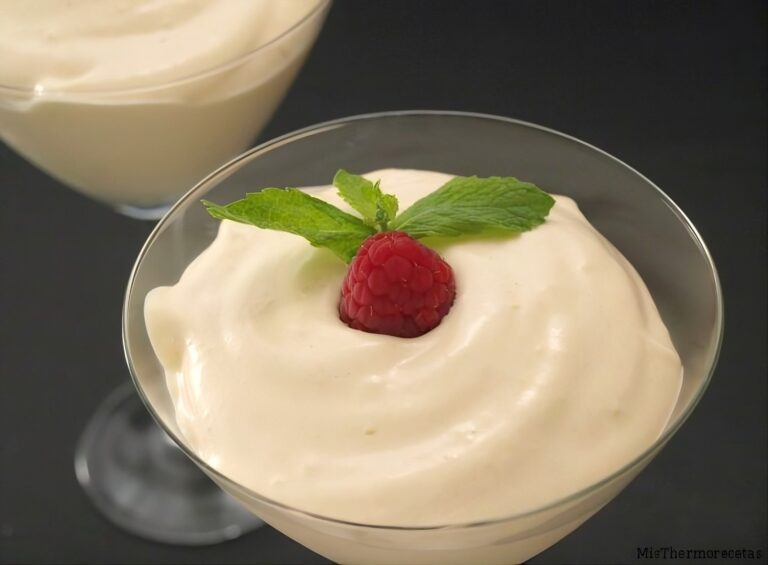 Espuma de melocotones