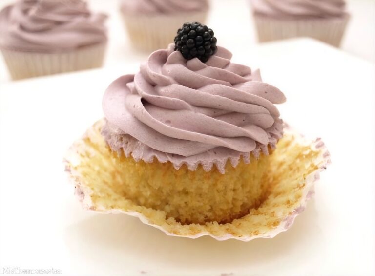 Cupcakes de moras silvestres
