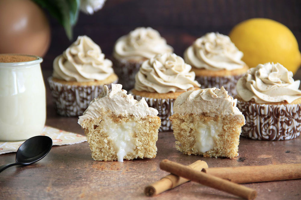 Cupcakes de arroz con leche y buttercream de canela