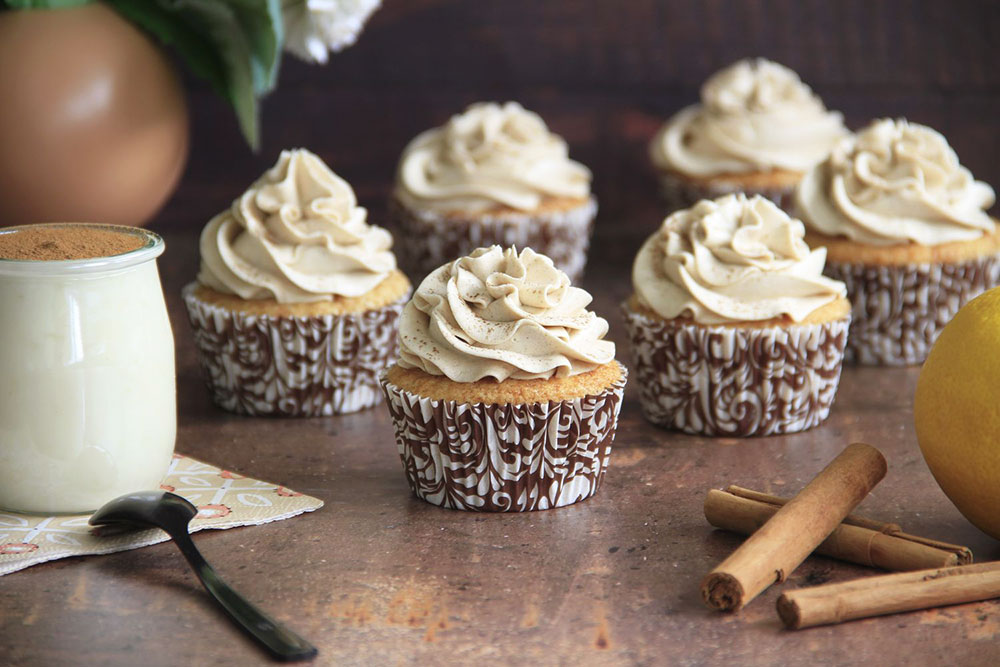 Cupcakes de arroz con leche y buttercream de canela