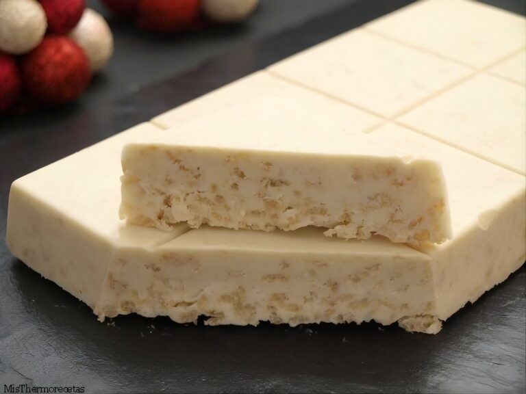 Turrón de chocolate blanco crujiente 7 Turrón de chocolate blanco crujiente