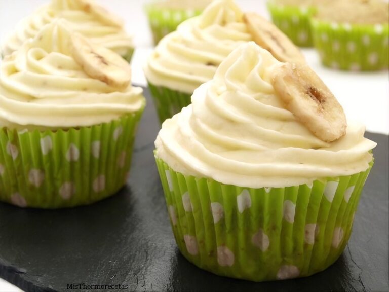 Cupcakes de plátano 3 Cupcakes de plátano