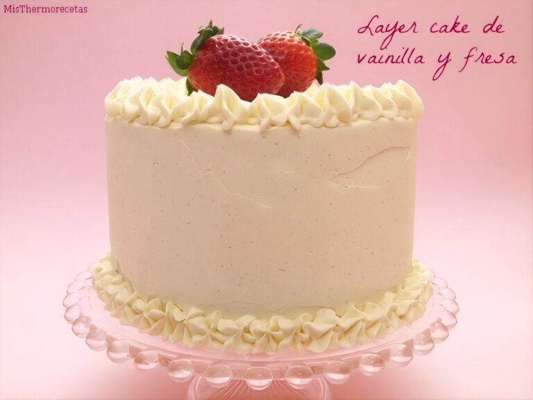 Layer cake de vainilla y fresa 12 Layer cake de vainilla y fresa
