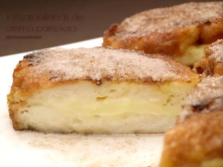 Torrijas rellenas de crema pastelera 7 Torrijas rellenas de crema pastelera