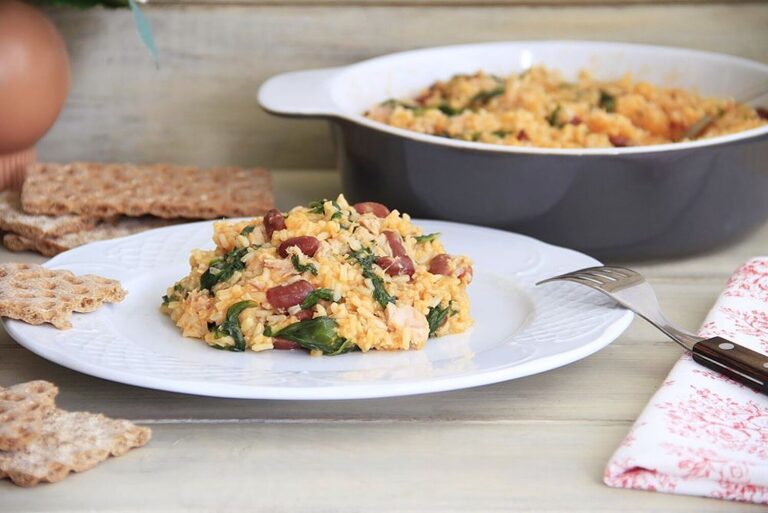 Arroz con atún, espinacas y judías rojas 15 Arroz con atún, espinacas y judías rojas