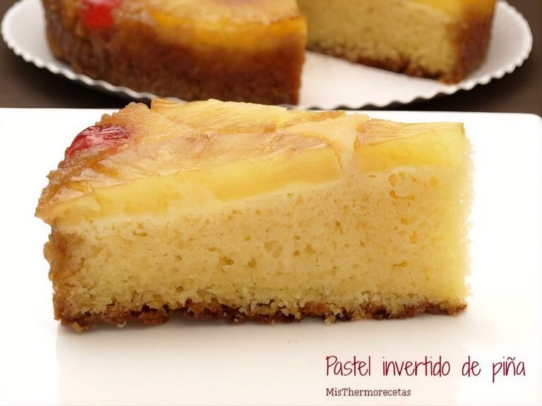 Pastel de piña invertido