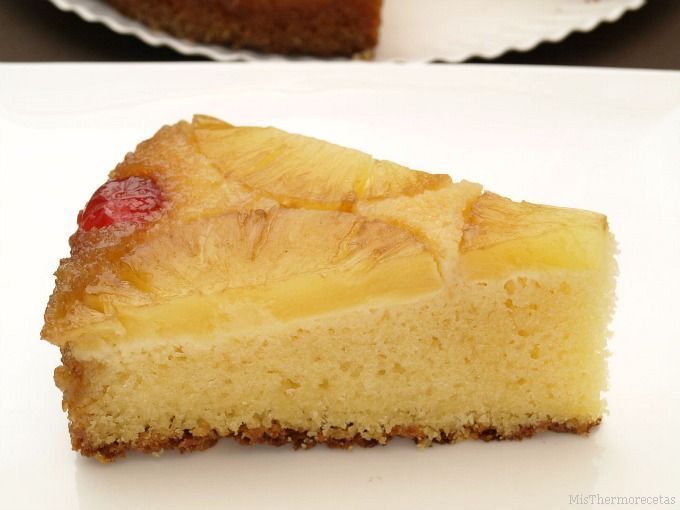 Pastel de piña invertido - MisThermorecetas Pastel de piña invertido