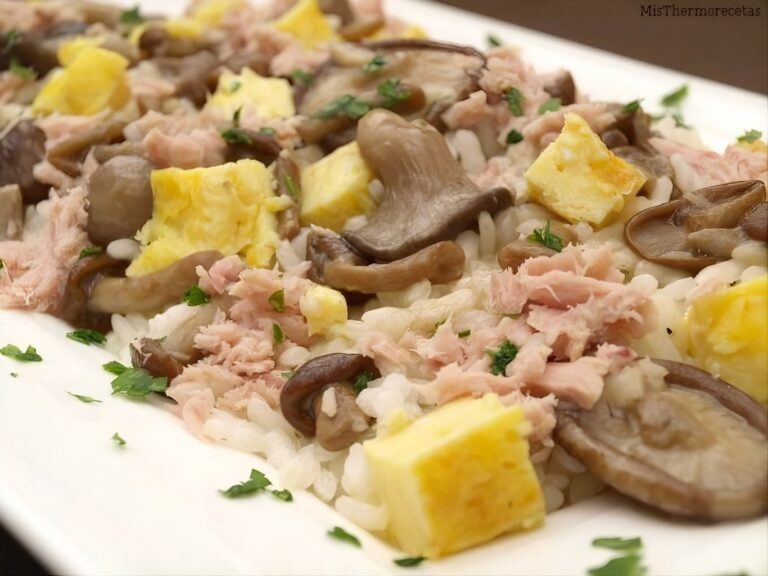 Ensalada de arroz, setas y bonito 11 Ensalada de arroz, setas y bonito