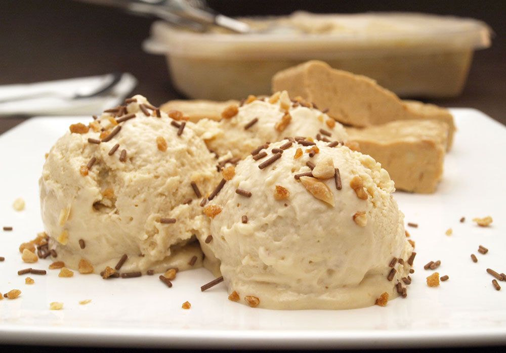 Helado de turrón de Jijona