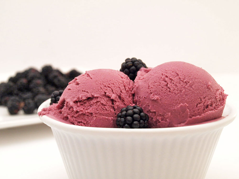 Helado de moras