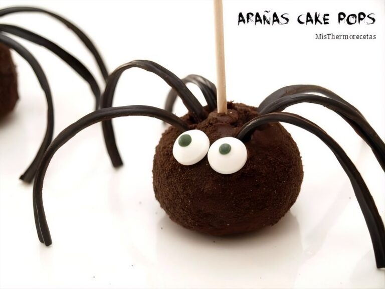Halloween: Arañas cake pops