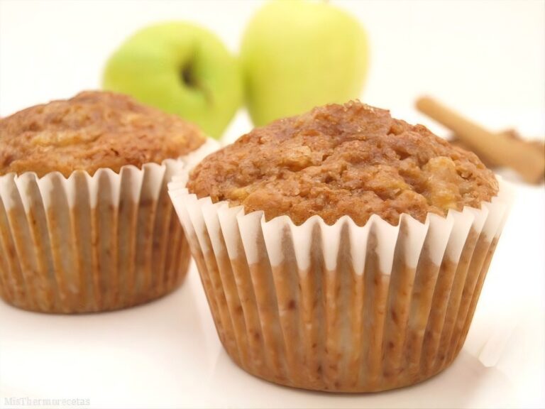 Muffins de manzana, canela y miel 8 Muffins de manzana, canela y miel