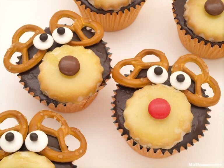 Cupcakes para Navidad con Rudolph y los renos