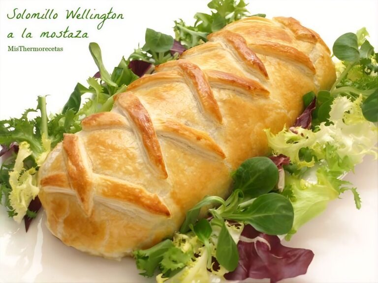Solomillo Wellington a la mostaza