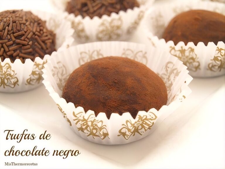 Trufas de chocolate negro 1 Trufas de chocolate negro
