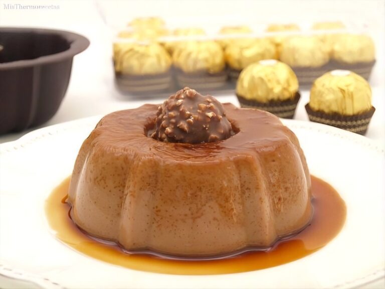 Flan de Ferrero Rocher