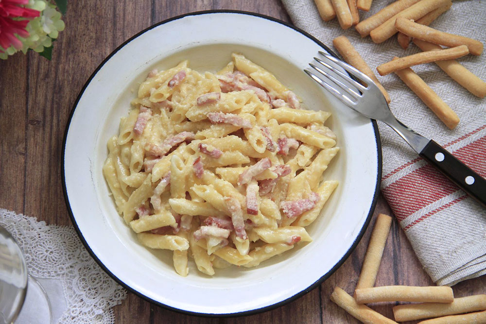 Macarrones a la carbonara
