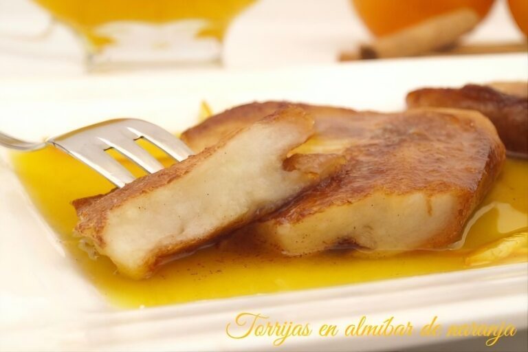 Torrijas en almíbar de naranja 8 Torrijas en almíbar de naranja