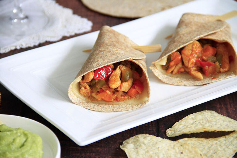 Fajitas de pollo con verduras 8 Fajitas de pollo con verduras