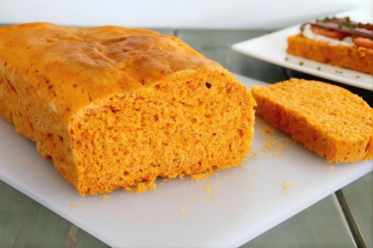 Pan de molde de pimientos del piquillo