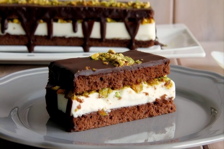 Tarta de chocolate y queso, con pistachos 2 Tarta de chocolate y queso, con pistachos