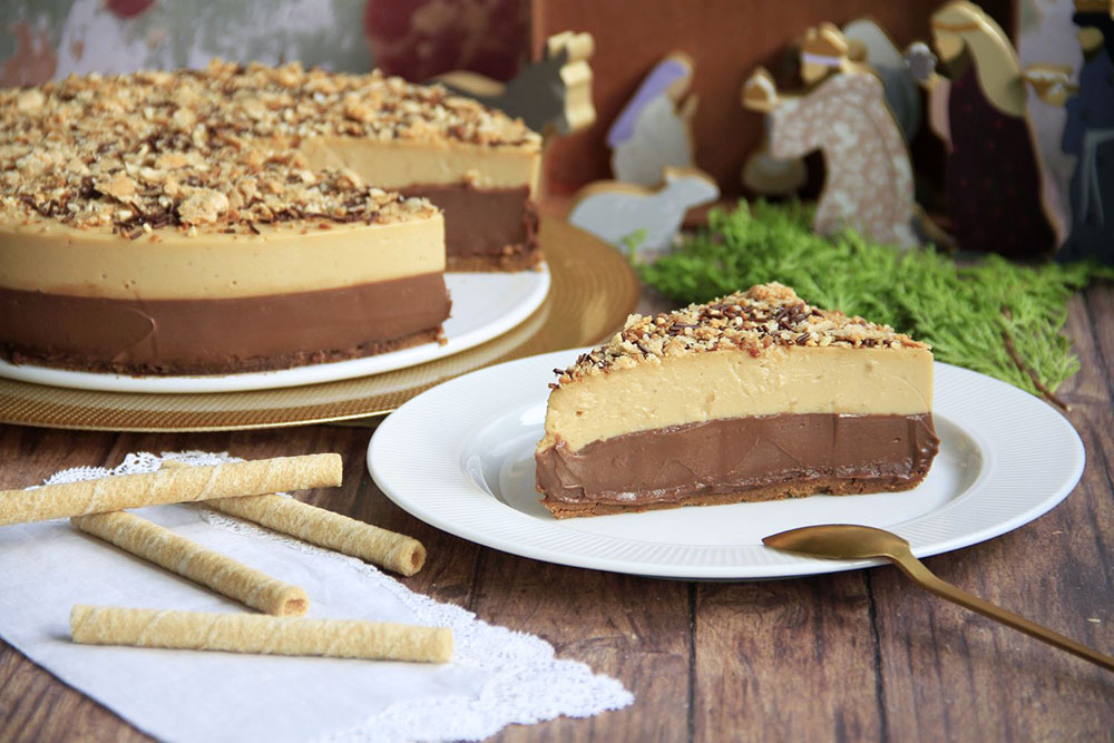 Tarta de turrón de Jijona y trufa