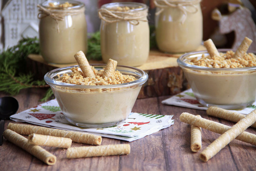 Natillas de turrón
