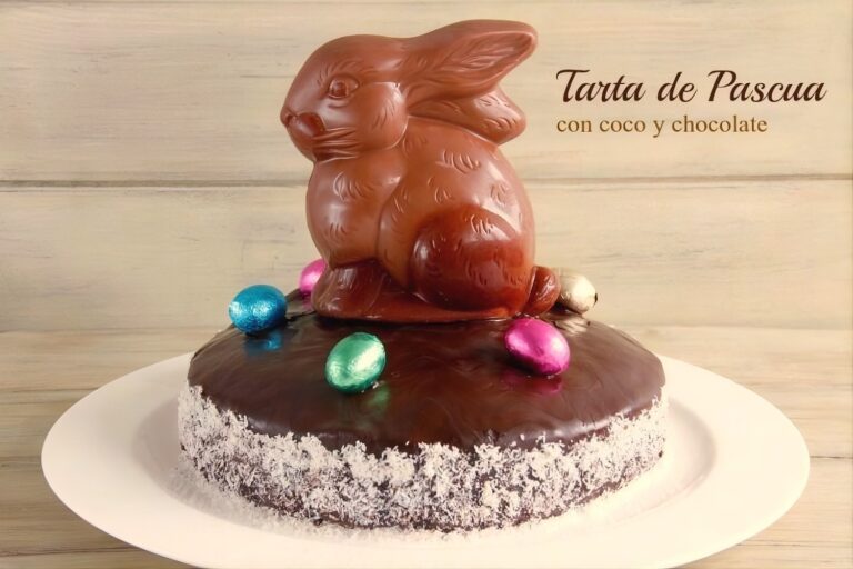 Tarta de Pascua de coco y chocolate 6 Tarta de Pascua de coco y chocolate